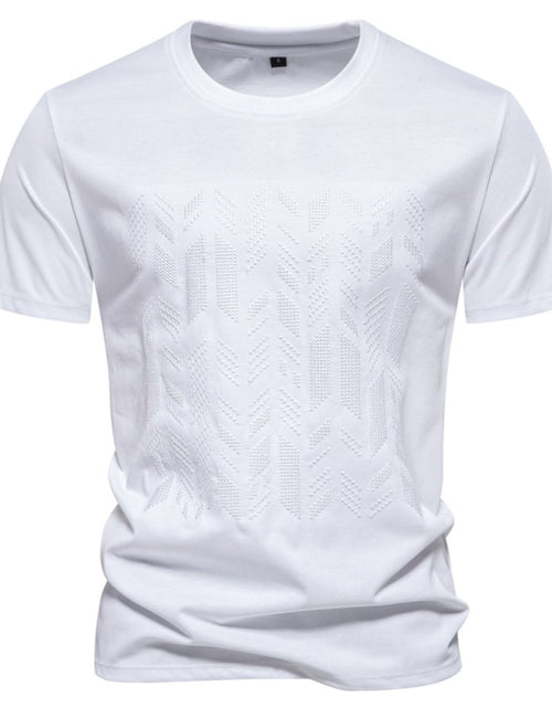 Load image into Gallery viewer, Men's Round Neck Geometric Embroidered T-Shirt
