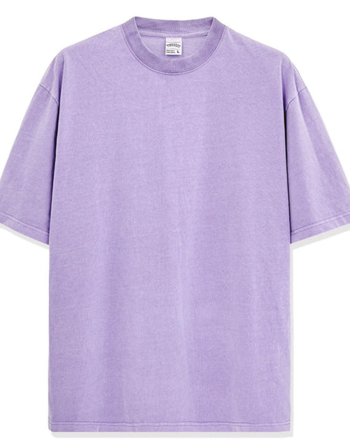 Load image into Gallery viewer, Men's Full Size Round Neck Washed T-Shirt Plus Size
