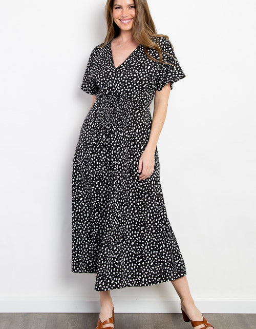 Load image into Gallery viewer, Be Stage Full Size Printed Smocked Waist Dress
