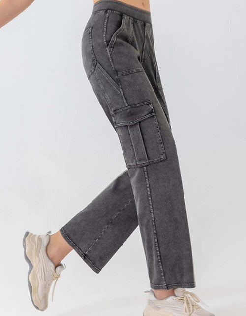 Load image into Gallery viewer, Buttoned Pocketed Long Jeans
