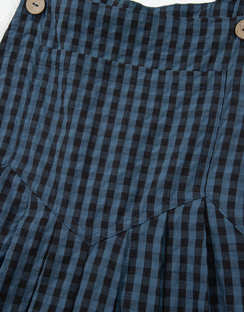 Load image into Gallery viewer, Plaid Wide Strap Wide Leg Overalls
