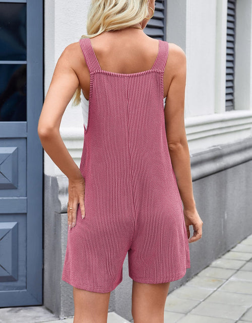 Load image into Gallery viewer, Lovelet Knotted Wide Strap Scoop Neck Overalls
