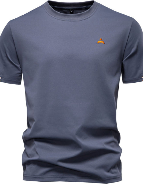 Load image into Gallery viewer, Men's Embroidered Round Neck T-Shirt
