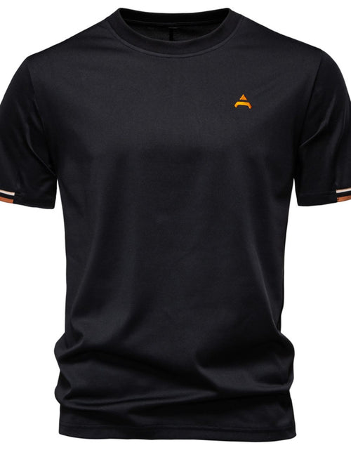 Load image into Gallery viewer, Men's Embroidered Round Neck T-Shirt

