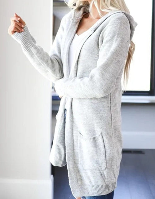 Load image into Gallery viewer, Heathered Open Front Cardigan with Pockets
