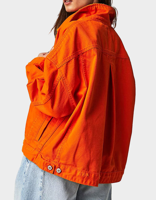 Load image into Gallery viewer, Button Up Long Sleeve Denim Jacket
