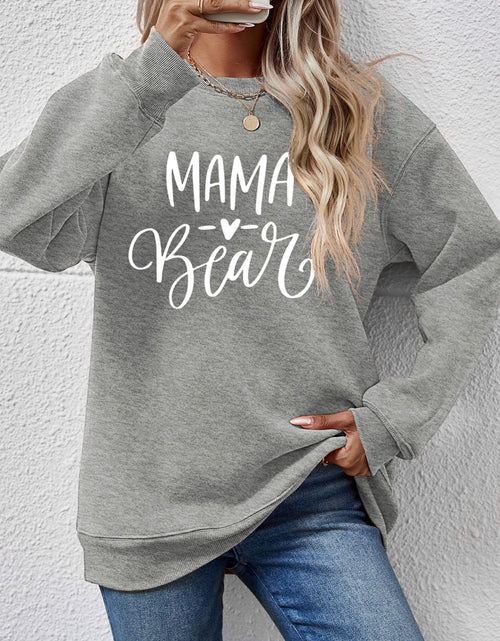 Load image into Gallery viewer, Letter Graphic Round Neck Long Sleeve Sweatshirt

