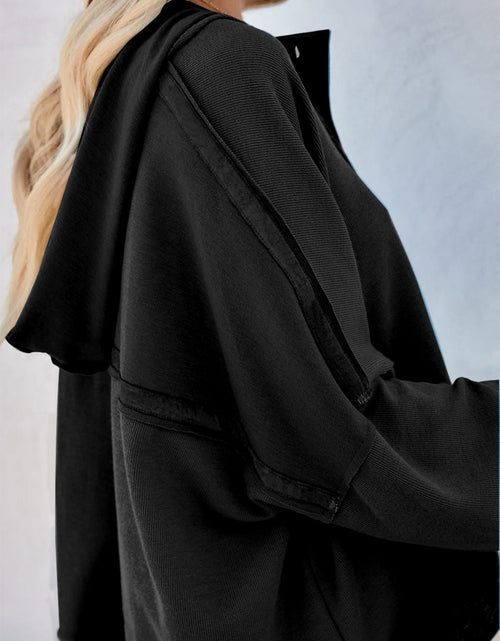Load image into Gallery viewer, Exposed Seam Long Sleeve Hoodie
