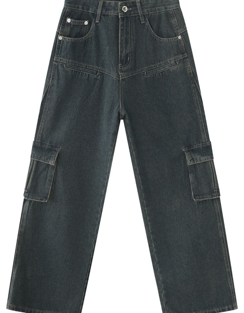 Load image into Gallery viewer, Men's Baggy Jeans with Cargo Pockets
