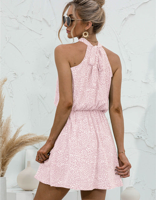 Load image into Gallery viewer, Floral Tied Sleeveless Mini Dress
