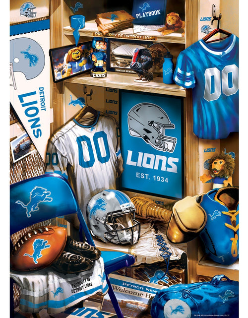 Load image into Gallery viewer, Detroit Lions - Locker Room 500 Piece Jigsaw Puzzle by MasterPieces Puzzle Company INC
