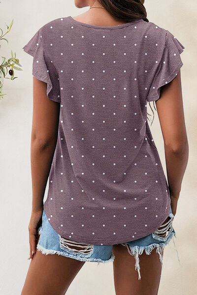 Load image into Gallery viewer, Printed Round Neck Short Sleeve T-Shirt
