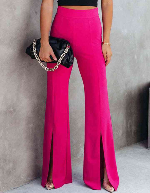 Load image into Gallery viewer, Front Slit Flare Leg Pants
