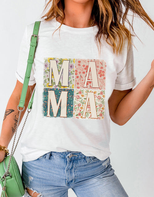 Load image into Gallery viewer, MAMA Round Neck Short Sleeve T-Shirt
