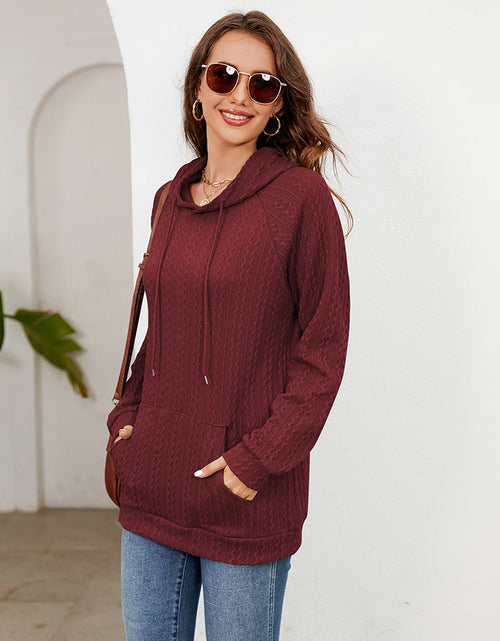 Load image into Gallery viewer, Raglan Sleeve Front Pocket Hoodie
