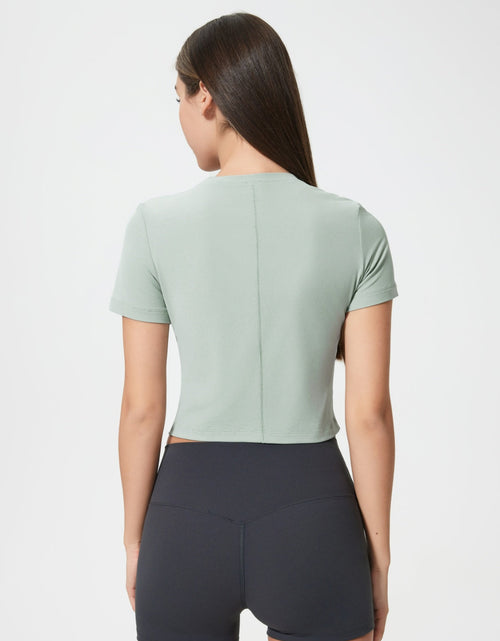 Load image into Gallery viewer, Millennia Round Neck Short Sleeve Active T-Shirt
