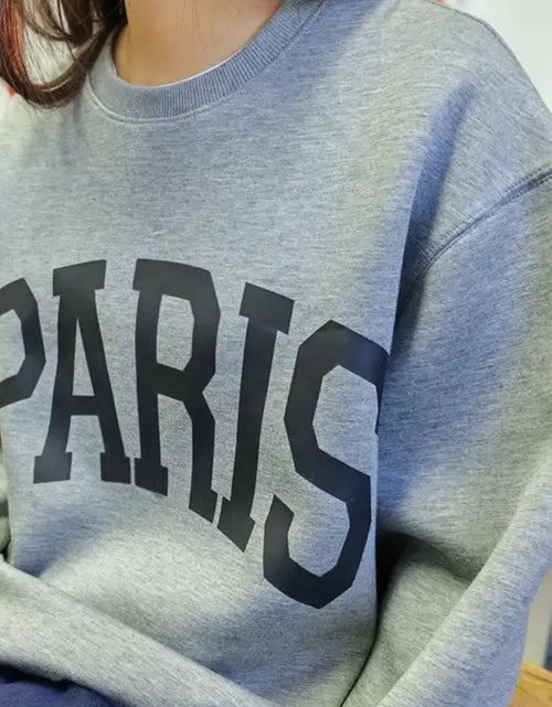 Load image into Gallery viewer, Basic Bae PARIS Round Neck Long Sleeve Air Scuba Sweatshirt

