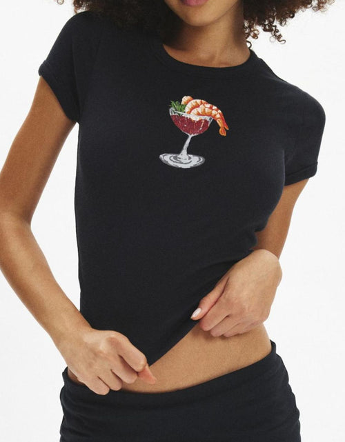 Load image into Gallery viewer, Graphic Round Neck Short Sleeve T-Shirt

