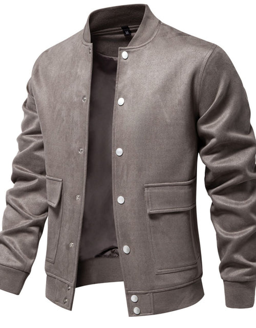 Load image into Gallery viewer, Men's Baseball Collar Snap Down Jacket
