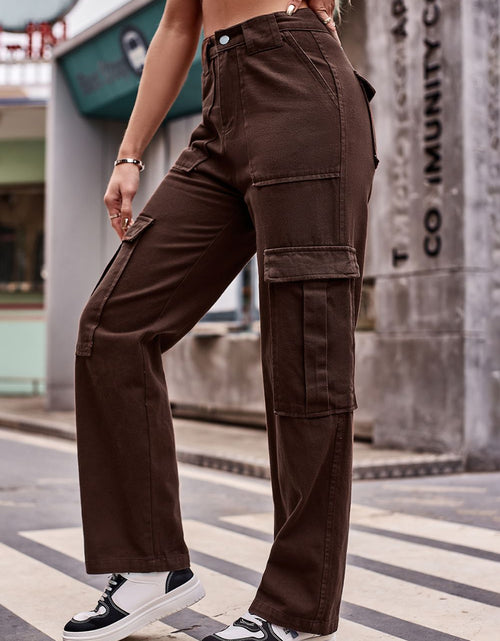 Load image into Gallery viewer, Buttoned High Waist Loose Fit Jeans
