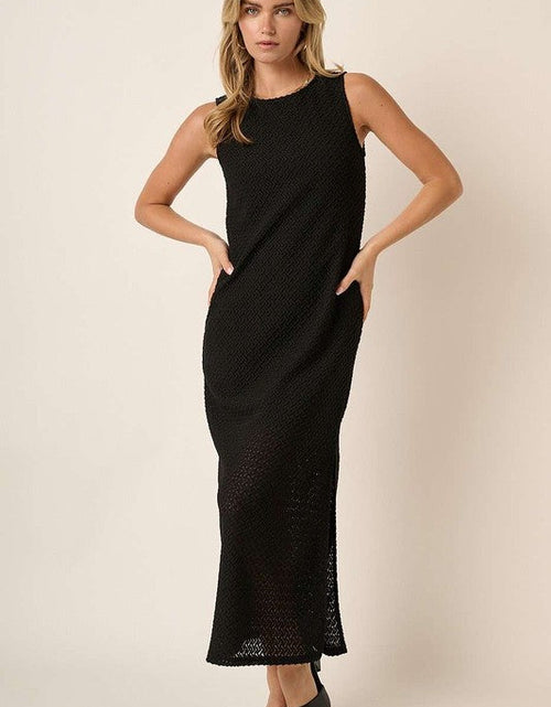 Load image into Gallery viewer, Mittoshop Side Slit Round Neck Sleeveless Dress
