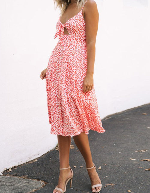 Load image into Gallery viewer, Cutout Smocked Sweetheart Neck Cami Dress
