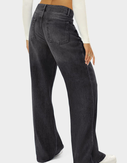 Load image into Gallery viewer, High Waist Wide Leg Jeans
