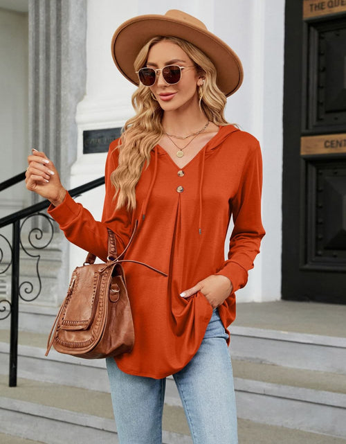 Load image into Gallery viewer, Long Sleeve Hooded Blouse
