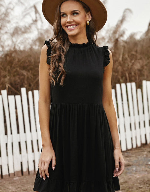 Load image into Gallery viewer, Ruffled Sleeveless Mini Dress
