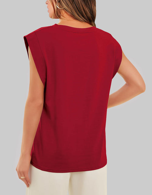 Load image into Gallery viewer, Florira Round Neck Cap Sleeve T-Shirt
