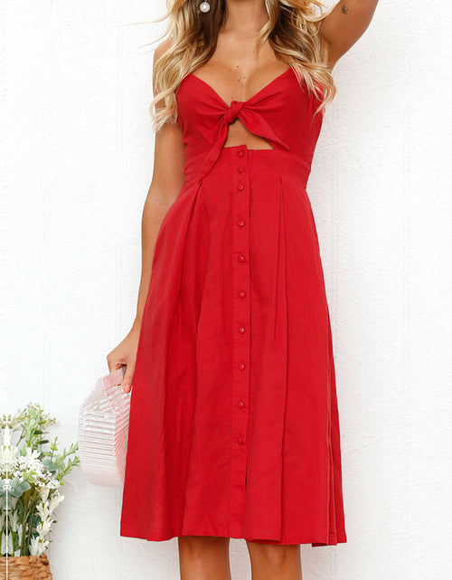 Load image into Gallery viewer, Cutout Smocked Sweetheart Neck Cami Dress
