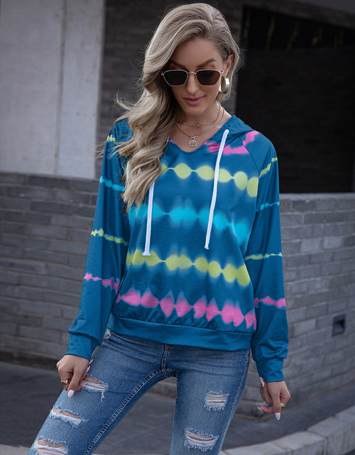 Load image into Gallery viewer, Ivy Lane Tie Dye Raglan Sleeve Hoodie
