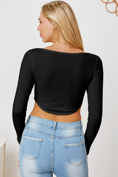 Load image into Gallery viewer, Ribbed Long Sleeve T-Shirt
