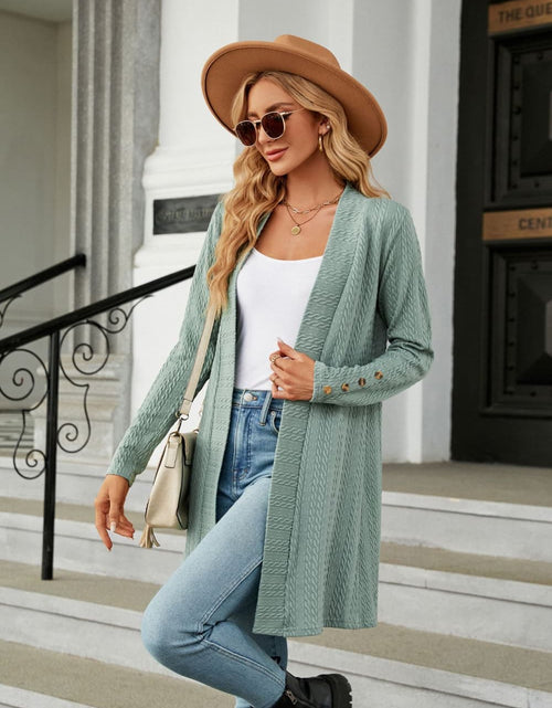 Load image into Gallery viewer, Long Sleeve Open Front Cardigan
