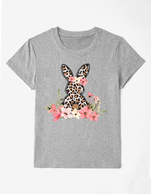 Load image into Gallery viewer, Rabbit Round Neck Short Sleeve T-Shirt
