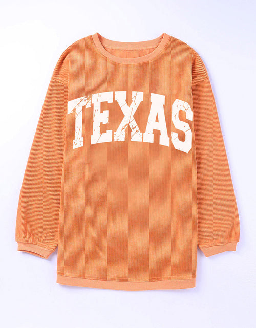 Load image into Gallery viewer, TEXAS Round Neck Long Sleeve Sweatshirt
