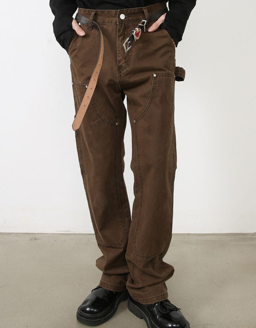 Load image into Gallery viewer, Men's Jeans with Cargo Pockets
