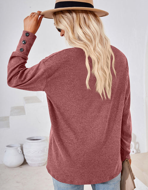 Load image into Gallery viewer, V-Neck Dropped Shoulder T-Shirt
