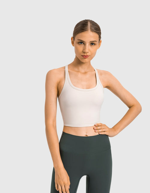 Load image into Gallery viewer, Millennia Scoop Neck Active Tank with Detachable Chest Pads
