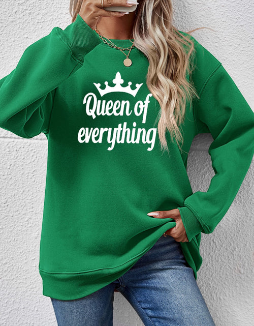 Load image into Gallery viewer, QUEEN OF EVERYTHING Round Neck Sweatshirt
