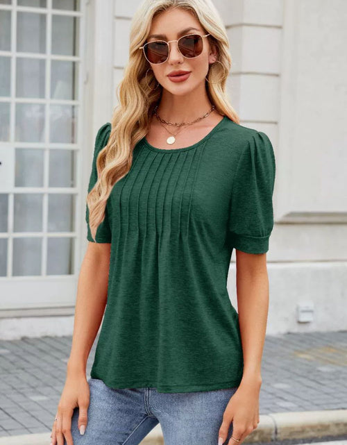 Load image into Gallery viewer, Round Neck Short Sleeve T-Shirt
