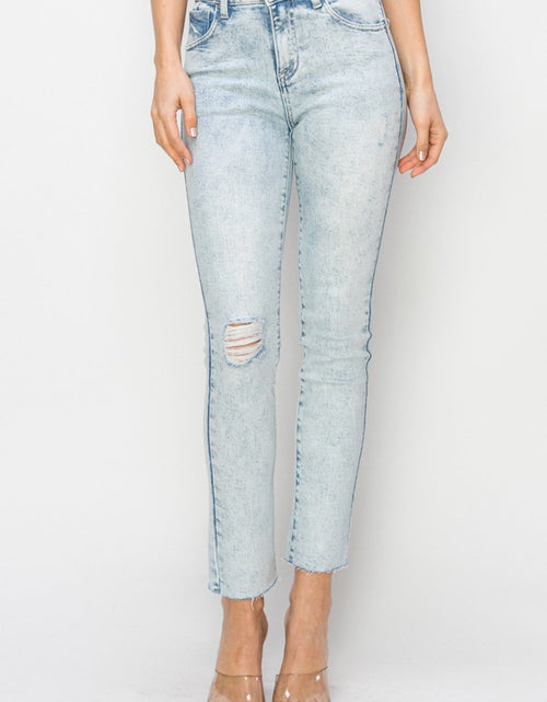 Load image into Gallery viewer, Risen Full Size High Rise Distressed Skinny Jeans
