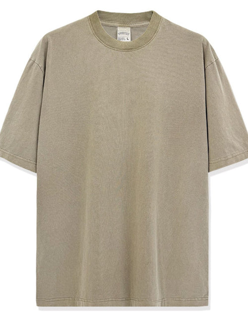 Load image into Gallery viewer, Men's Full Size Round Neck Washed T-Shirt Plus Size
