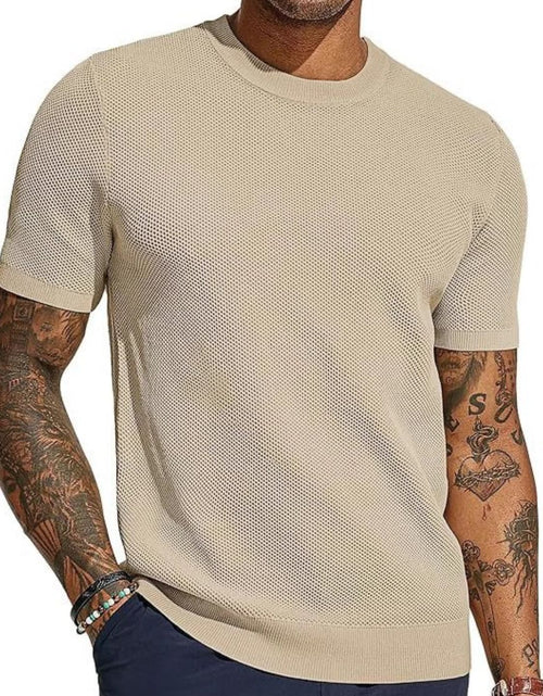 Load image into Gallery viewer, Men's Full Size Round Neck Short Sleeve T-Shirt Plus Size
