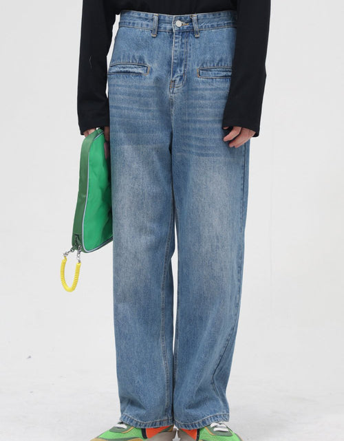 Load image into Gallery viewer, Front Pockets Baggy Jeans

