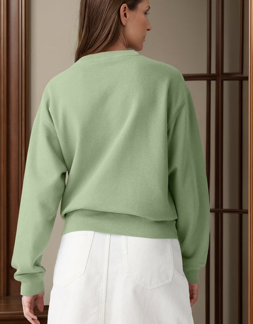 Load image into Gallery viewer, Round Neck Long Sleeve Sweatshirt

