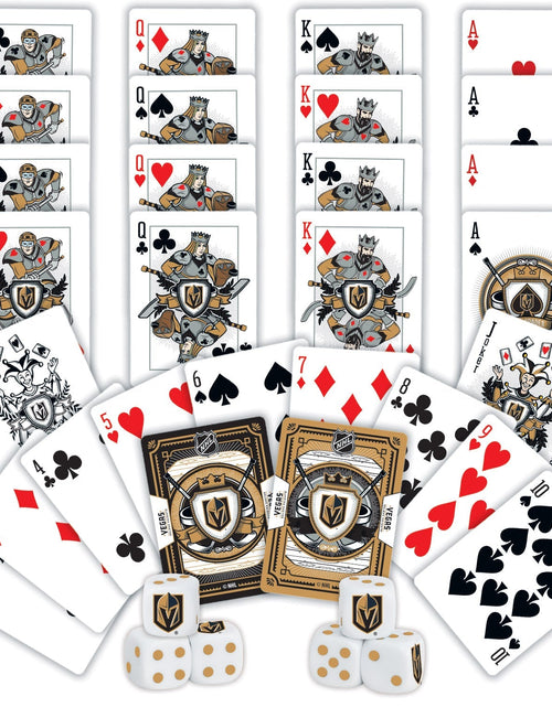 Load image into Gallery viewer, Las Vegas Golden Knights - 2-Pack Playing Cards &amp; Dice Set by MasterPieces Puzzle Company INC
