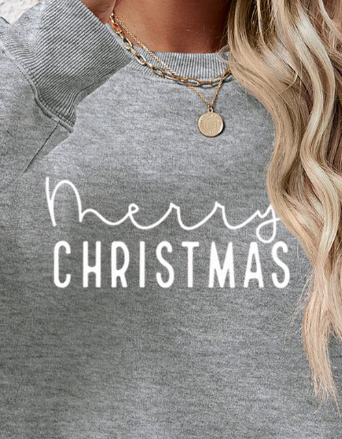 Load image into Gallery viewer, MERRY CHRISTMAS Dropped Shoulder Sweatshirt
