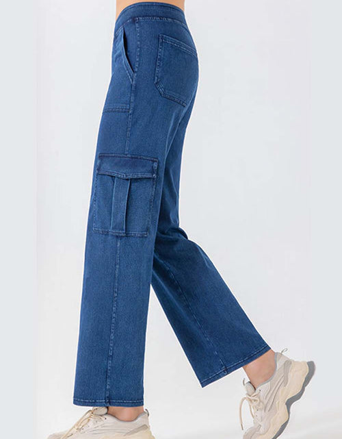Load image into Gallery viewer, Buttoned Pocketed Long Jeans
