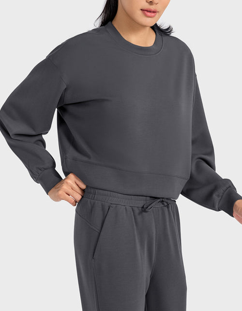 Load image into Gallery viewer, Millennia Round Neck Drop Shoulder Sports Top
